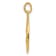 14K Yellow Gold Sacred Heart of Jesus Medal Charm