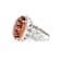 25.39 Ctw Tourmaline and 0.79 Ctw White Diamond Ring in 14K 2-Tone