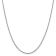 14K White Gold 1mm Franco Chain Necklace