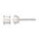 Sterling Silver With E-Coating 4mm Freshwater Cultured Pearl Post Earrings