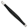 Black Faux Leather and Stainless Steel Polished Multi Strand with
0.5-inch Extension Bracelet