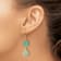 14K Gold Over Sterling Silver Hexagon Aventurine and Swirl Jadeite
Dangle Earrings