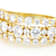 Triple-Row CZ Band Ring In 18K Gold Over Sterling Silver