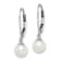 Rhodium Over Sterling Silver 6-7mm Freshwater Cultured Pearl Leverback
Dangle Earrings