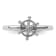 Sterling Silver Stackable Expressions Rhodium Ship's Wheel Ring