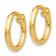 14k Yellow Gold Non-Pierced 3/8" Hoop Earrings
