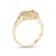 0.20ctw Diamond Heart Shaped Ring in 14k Yellow Gold