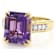 Amethyst And Lab-Grown Diamond Ring In 18K Gold Over Sterling Silver 4.81ctw