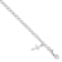 Sterling Silver Polished Latin Cross Charm with 1-inch Extensions
Children's Bracelet