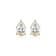 Pear Shape Moissanite 14k Yellow Gold Over Silver Stud Earrings 4.20ctw DEW