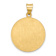 14k Yellow Gold Polished and Satin St. Francis of Assisi Medal Pendant
