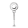 Sterling Silver Rhodium-plated LogoArt Xavier University Small Dangle Bead