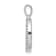 Rhodium Over 14K White Gold Diamond Letter D Initial Pendant