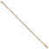 14k Yellow Gold and 14k White Gold Diamond-Cut Wavy and Beaded Bracelet