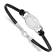 Rhodium Over Sterling Silver LogoArt Penn State University Leather Bracelet