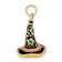 14k Yellow Gold Textured and Enameled 3D Witch's Hat (Halloween) Charm