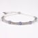 Rhodium Over Sterling Silver Oval Tanzanite and White Zircon Bolo
Bracelet 1.1ctw