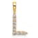 14K Yellow Gold Lab Grown Diamond Letter L Initial Pendant