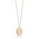 Bellissima Gold 14K Yellow Gold Butterfly Oval Disc Pendant Necklace