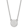 Rhodium Over Sterling Silver MLB LogoArt Seattle Mariners Pendant Necklace
