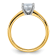 14K Yellow Gold With White Gold Accents 1 3/4 ct. G H I True Light
Emerald Moissanite Solitaire Ring