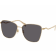 Gucci Gold Tone and Cream Frame / Gray Lens Sunglasses