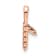 14k Rose Gold Diamond Number 1 Pendant