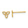 14K Yellow Gold Kids Celtic Knot Post Earrings