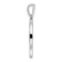14K White Gold Gatsby Diamond Initial Y Charm