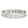 Stainless Steel Brushed and Polished Cross Bracelet