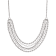 4-4.5mm Round White Freshwater Pearl Sterling Silver Multi-Strand Bib
Style Necklace
