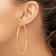 14k Yellow Gold Polished 2 9/16" Tube Hoop Earrings