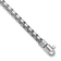 Rhodium Over Sterling Silver Polished 5.0mm Box 8 Inch Chain