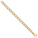 10k Yellow Gold 8.6mm Hand Polished and Textured Fancy Link Bracelet