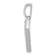Rhodium Over 14k White Gold Diamond Gemstone-shape Pendant