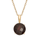Round Garnet 10K Yellow Gold Pendant 1.30ctw