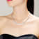 CZ Tennis Necklace In Sterling Silver 16 Inch