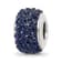 Sterling Silver Reflections Dark Blue/Navy Full Preciosa Crystal Bead