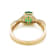 1.09 Ctw Emerald with 0.12 Ctw Diamond Ring in 14K