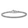 Rhodium Over Sterling Silver Polished 3.0mm Franco 8 Inch Chain Bracelet
