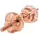 White Cubic Zirconia 14k Rose Gold Studs With Velvet Gift Box 0.50ctw