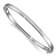 Rhodium Over Sterling Silver 4mm Flat Bangle