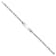 Rhodium Over 14k White Gold Soft Diamond Shape Figaro Link ID Bracelet