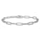 14K White Gold Polished Fancy Link with 1-inch Extension Bracelet