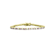 Pink And White CZ Tennis Bracelet In 14K Gold Over Sterling Silver