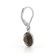 Brown Smoky Quartz Rhodium Over Sterling Silver Earrings 4.00ctw