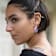 14K Yellow Gold Over Sterling Silver Mini Gold Leaf Acrylic Hoops in
Dark Green