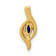 10k Yellow Gold and Rhodium Over 10k Yellow Gold Diamond and 0.29 cttw
Marquise Sapphire Pendant