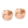 14K Rose Gold 7/16" Round Hinged Hoop Earrings