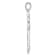 Rhodium Over 14k White Gold Diamond Cross Pendant